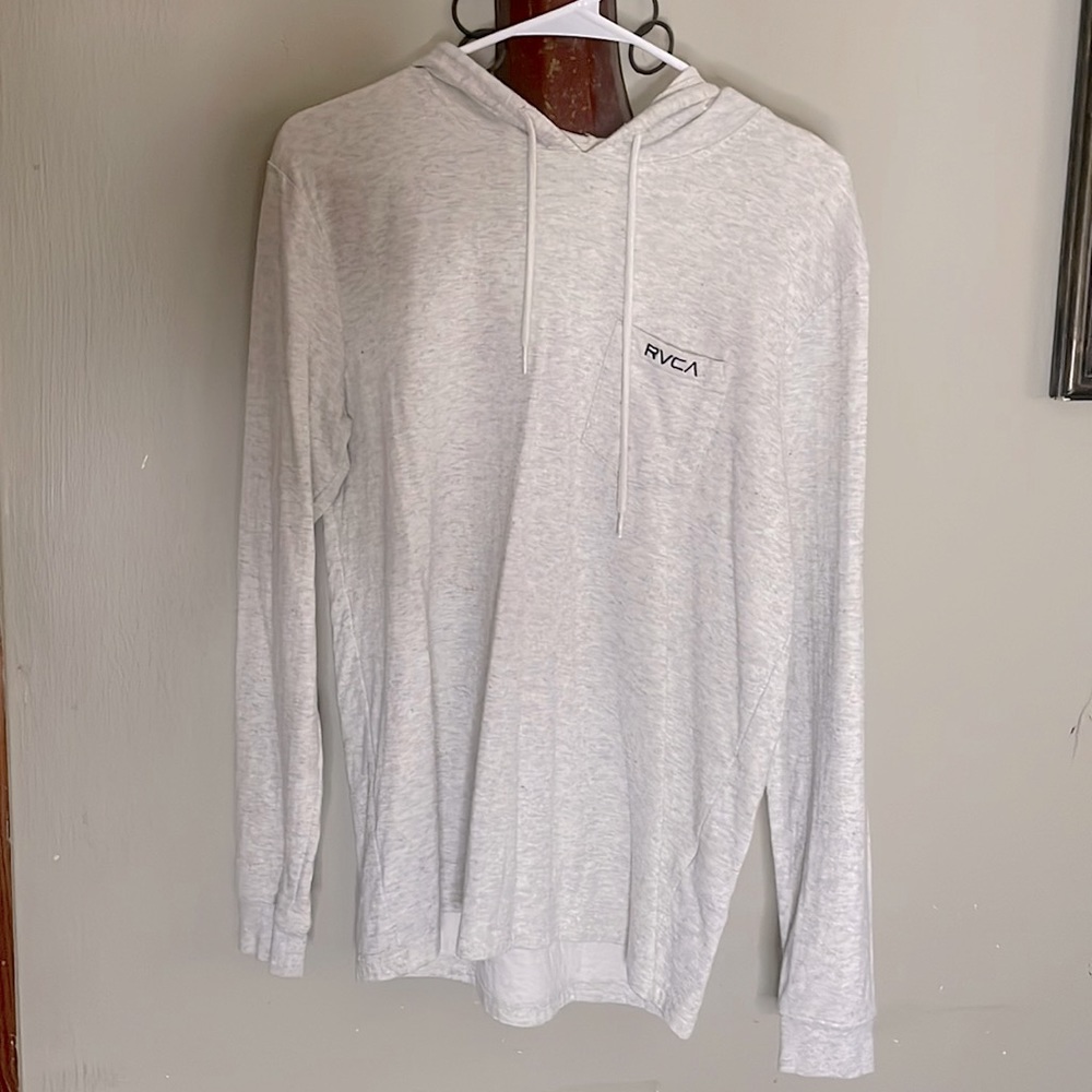 RVCA Long Sleeve Hooded Pullover Shirt